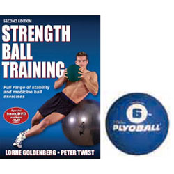 Fitness Trainer - Swiss Ball, Pump, 6 lb. Medicine Ball, Strength Ball Training Book