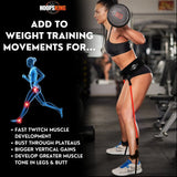 HoopsKing Vertical Jump Trainer Resistance Bands | Waist to Heels